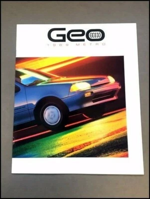 1989 Chevrolet Geo Metro 14-page Original Car Sales Brochure Catalog Convertible - Image 1 of 4