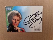 DOCTOR WHO SERIES 3 TRADING AUTOGRAPH CARD AU1 COLIN BAKER 6TH DR STRICTLY INK