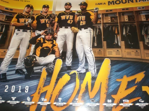 Alek Manoah Poster WVU Baseball 18-1/2 x 24 West Virginia Mountaineers Big 12 Cover