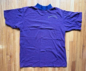 1969 CHAMPION vintage striped MONTCLAIR STATE UNIVERSITY shirt mock neck NJ - Picture 1 of 9