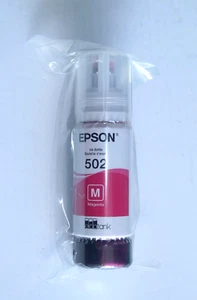 Epson 502 Magenta Ink Bottle 70 ml Sealed Expires 7/2023 - Picture 1 of 3