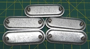 Lot of 5 Cooper Crouse-Hinds 370 Conduit Cover 1-Inch For Form 7 Body - Picture 1 of 5