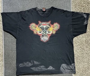 Camiseta Negra Harley Davidson Legend Ride Hard St Kitts De Colección Talla 2XL 2011 - Imagen 1 de 11