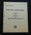 "Introducing the 1981 Lancia Beta Coupe and Zagato" 37 Page Brochure Manual Copy