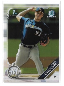 2019 1st Bowman Chrome Zack Brown #BCP-152 Brewers