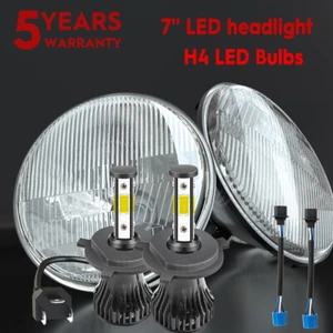 Faros LED redondos de 7 pulgadas de 2 piezas bombillas altas/bajas aprobadas por el DOT para Chevy C10 1967-1972 - Imagen 1 de 20
