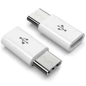USB 3.1 Typ-C Adapter für Infinix Hot 50 Micro USB Converter Stecker WEIß - Bild 1 von 4