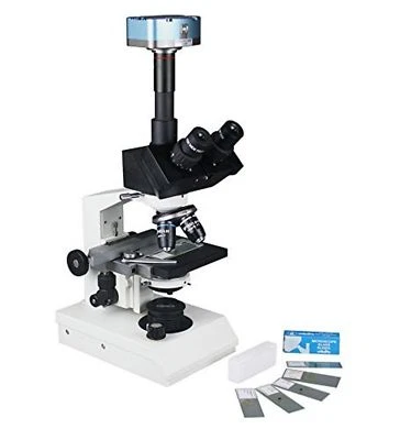 Radical 40-2500x High Power Medical Trinocular Microscope 电池备用 500 万像素摄像头 — 第 1/3 张图片
