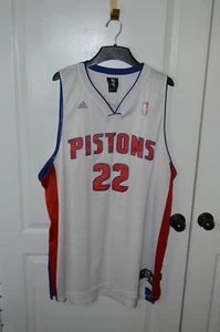 Vtg. Detroit Pistons Jersey #22 Tayshaun Prince Adidas Size 3XL ~ NICE ~ - Picture 1 of 16