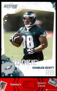 2010 Score #319 Charles Scott Philadelphia Eagles Football Card