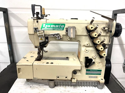 YAMATO VF2560   4 NEEDLE  FLATBED FLATSEAMER HEAD ONLY INDUSTRIAL SEWING MACHINE - Image 1 of 4