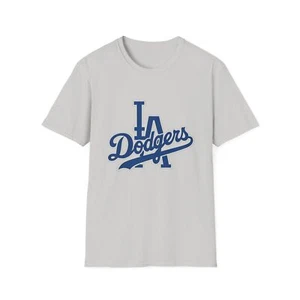 LA Dodgers Unisex Softstyle T-Shirt - Baseball Team Fan Apparel, Los Angeles - Picture 1 of 5