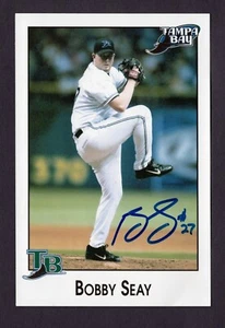 BOBBY SEAY Signed Photograph Tampa Bay Devil Rays BASEBALL Photo Autographed - Picture 1 of 1