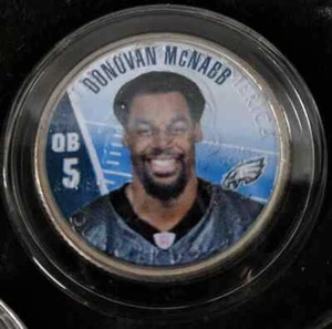 Donovan McNabb, 1999 Pennsylvania Statehood Quarter, Colorized - Picture 1 of 2