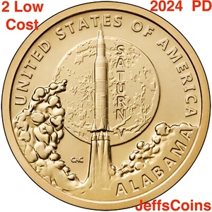 2024 P D Alabama Saturn 5 Rakete NASA #23 American Innovation Dollars LOW PD - Bild 1 von 24
