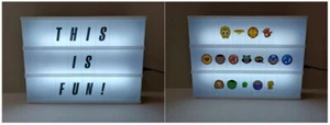 Marvel Avengers Endgame Work Personal LED Light Up Shadow Box Customizeable Text - Picture 1 of 9