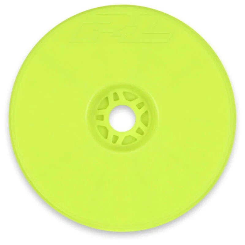 Pro-Line # 2800-02   1/8 Velocity Front/Rear 4.0" 17mm Truggy Wheels (4) Yellow - Image 1 of 1