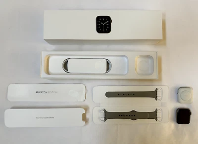 Apple Watch Series 6 44mm Titanium with all original accessories/box - Image 1 of 3