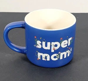 Super Mom Coffee Mug 16 oz. Blue Birthday Christmas Mothers Day - Picture 1 of 2