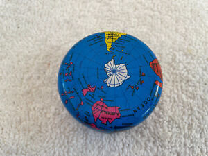 Vintage Tin Globe World Map YoYo Novelty Toy 2"