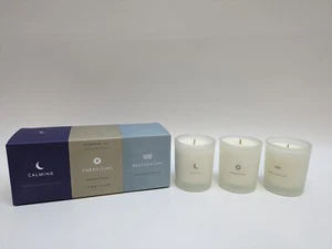 Essential Oil Natural Wax Candle Set of 3 - Calming, Restorative & Energising - Picture 1 of 2