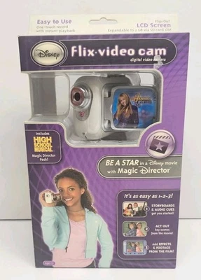 Disney Flix Video Cam Digital Video Camera Hannah Montana New - Image 1 of 4