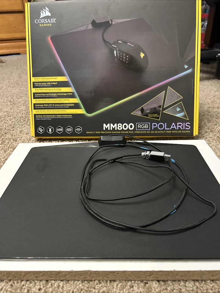Corsair MM800 Polaris RGB Gaming Mouse Pad - image 1 of 3