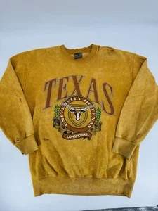 Vintage 90s Home Team UT University Of Texas Longhorns Sweatshirt Size Large - Picture 1 of 6