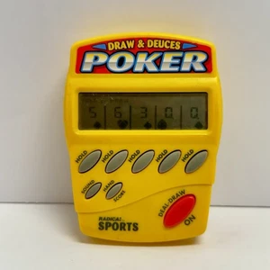Radica Sports Poker Draw & Deuces Poker 1996 Electronic Handheld Game Tested - Picture 1 of 8
