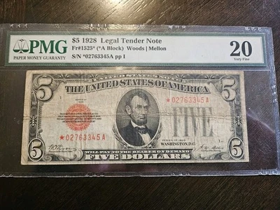 1928 $5 Dollar Bill - Image 1 of 2