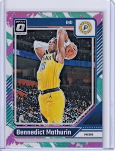 Donruss Optic #163 2024-25 Bennedict Mathurin Jazz Prizm SSP Indiana Pacers - Imagen 1 de 2
