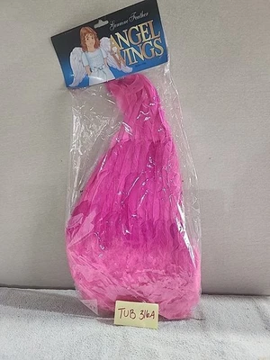 Genuine Feather Angel Wings Pink Child Size - Image 1 of 3