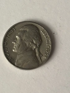 1962 P Jefferson Nickel Circulated  - Bild 1 von 2