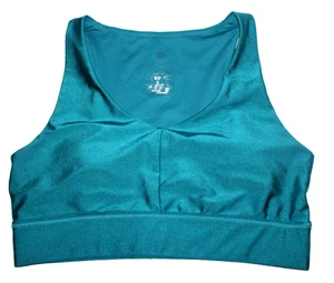 KYODAN Women's  Teal Blue Lightly Padded Sports Bra Top Activewear - Large - Picture 1 of 2