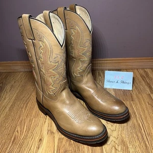 Double H Women’s Size 9M Light Brown Western Boots DH 710 EUC - Picture 1 of 16