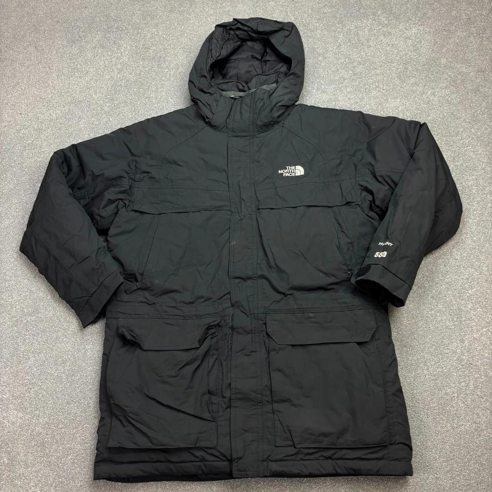 Chaqueta North Face Niños X Grande Negra Puffer 550 Plumón de Ganso Hyvent Capucha Juvenil* Foto 1 de 4
