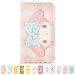 Sanrio Face Button Diary Flip Cover for Galaxy S24 S23 Plus Note20 Ultra Case - Picture 1 of 121