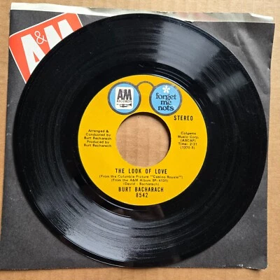 BURT BACHARACH The Look Of Love/Reach Out For Me 45 7" Record Vinyl Records - Image 1 of 2