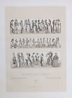 1880 - Europe (XVIII) Siècle Costumes Lithographie Lithograph