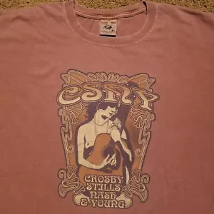 Vintage Crosby Stills Nash Young T Shirt Size XL 2006 Freedom Of Speech Tour - Picture 1 of 12