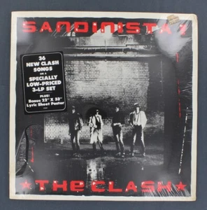 The Clash, Sandinista SEALED Original 1st USA LP w/Poster 3 Vinyl LP Set - Picture 1 of 3