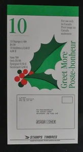 *Kengo* Canada stamp #1588 Booklet BK186b Greet More MNH CV$9 FV$4 @440 - Bild 1 von 2