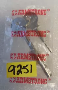 ARMSTRONG Sliding Glass Door Lock - Key Set #901 (9251) - New/Old Stock - Picture 1 of 2