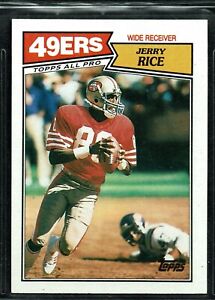 1987 TOPPS FOOTBALL SAN FRANCISCO 49ers JERRY RICE CARD #115 HOF NM-MT
