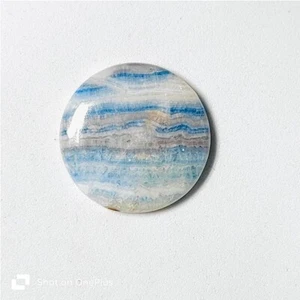 Blue Scheelite Stone Natural Scheelite Cabochon Loose Gemstone 31 Cts ME-10978 - Picture 1 of 5