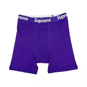 Supreme x Hanes Boxer Briefs Purple (1) Underwear - Picture 1 of 1