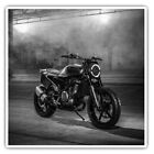2 x Quadratische Aufkleber 7,5 cm(bw) - Cool Street Motorrad Naked Bike #35774