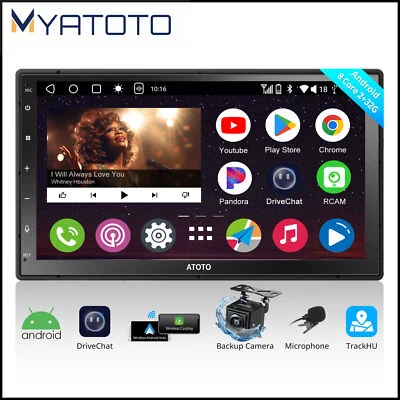 ATOTO A6 7'' Car Stereo Radio GPS Navi 2DIN Head Unit Car Play SiriusXM w/Cam - Image 1 of 4