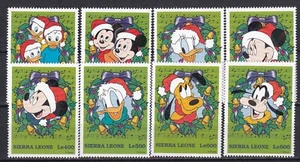 DISNEY Sierra Leone Yvert 2421/28 Christmas - Picture 1 of 1