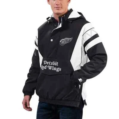 Detroit Red Wings NHL Starter Men's Quarter-Zip Windbreaker - Image 1 of 4